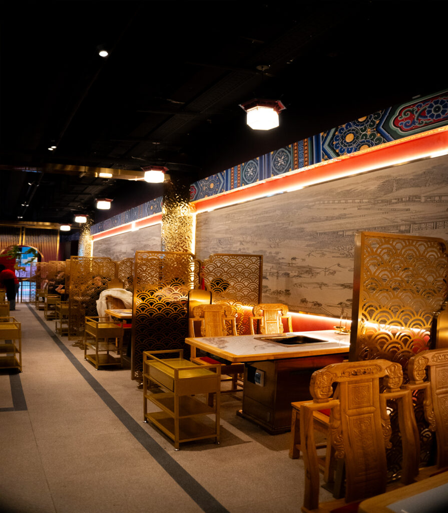 Innenansicht eines Hot Pot-Restaurants